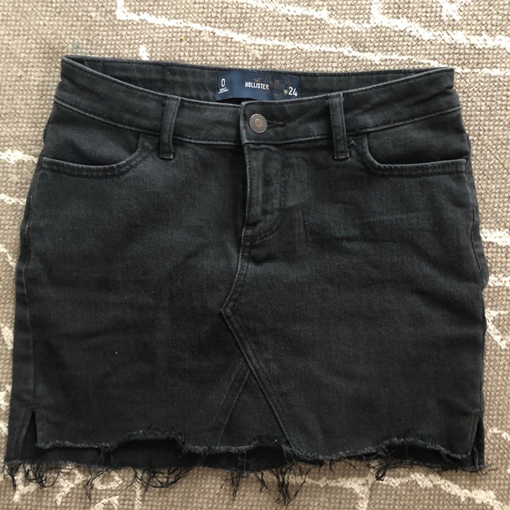 Black mini skirt